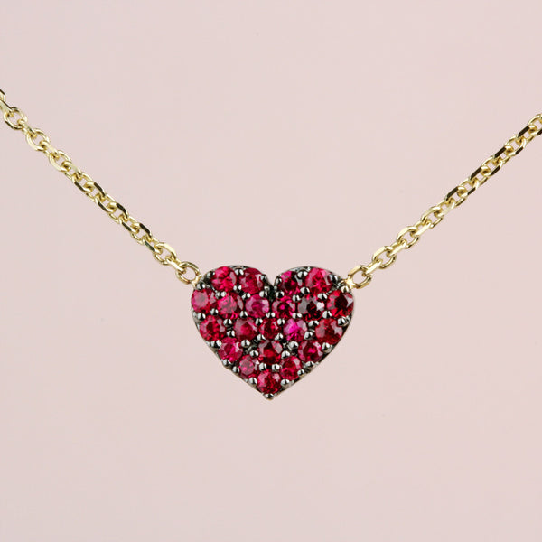 Cherry Red Sweet Heart Pendant
